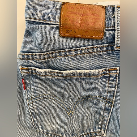 Women’s Levi 501 skinny jeans size 25, distressed, ankle length - Picture 6 of 7